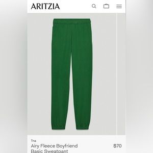 TNA airy fleece boyfriend sweatpants